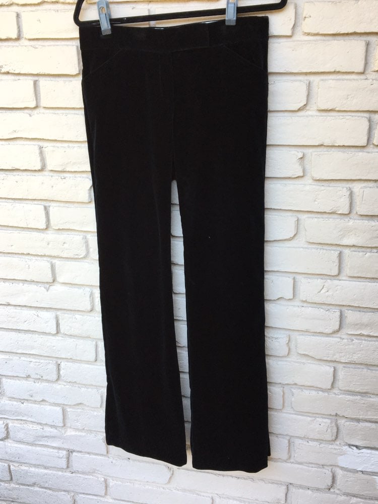 Theory Black Velvet pants
