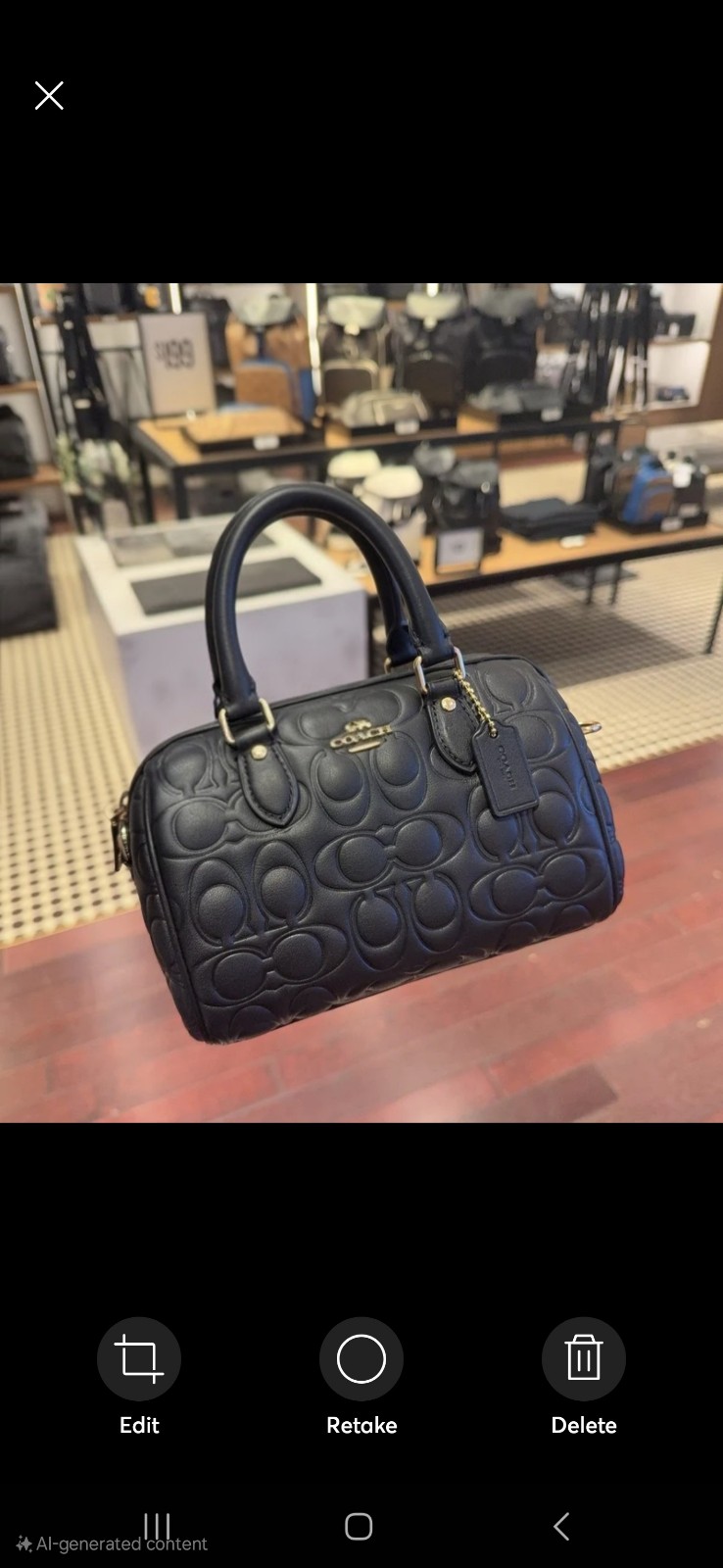Coach Mini Rowan Crossbody Bag In Signature Leather CY743 NWT