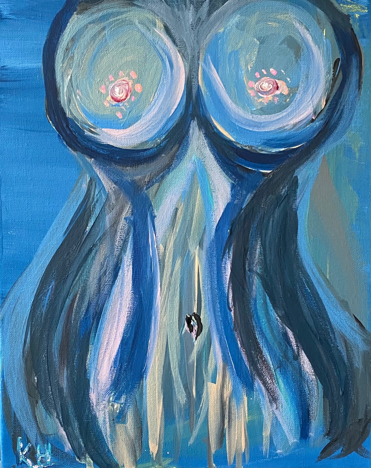 11x14 Unique Hand Painted One of a Kind Art Work Wall Art