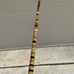 Early 20th Century Sterling Silver Collar Steel Core Stacked Natural Horn Cane