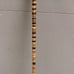 Early 20th Century Sterling Silver Collar Steel Core Stacked Natural Horn Cane
