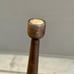 Early 20th Century Sterling Silver Collar Steel Core Stacked Natural Horn Cane