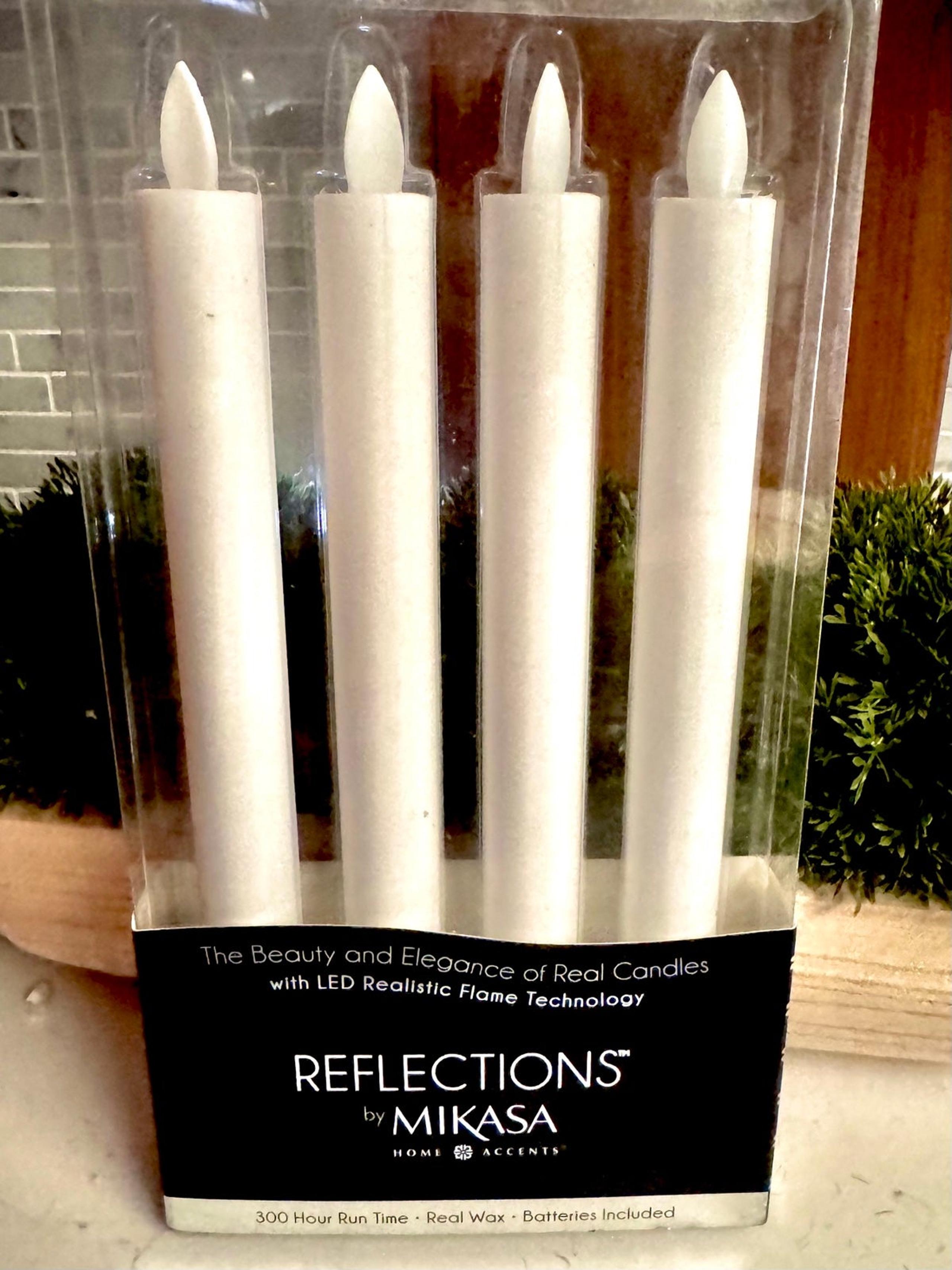 Mikasa LED taper candles set of four NWT