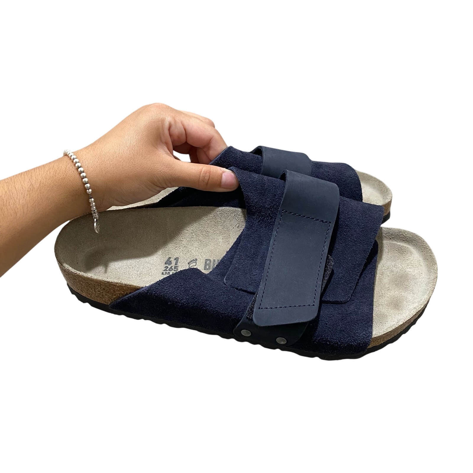 Birkenstock Kyoto Nubuck-Suede Leather - Midnight Blue sz 41
