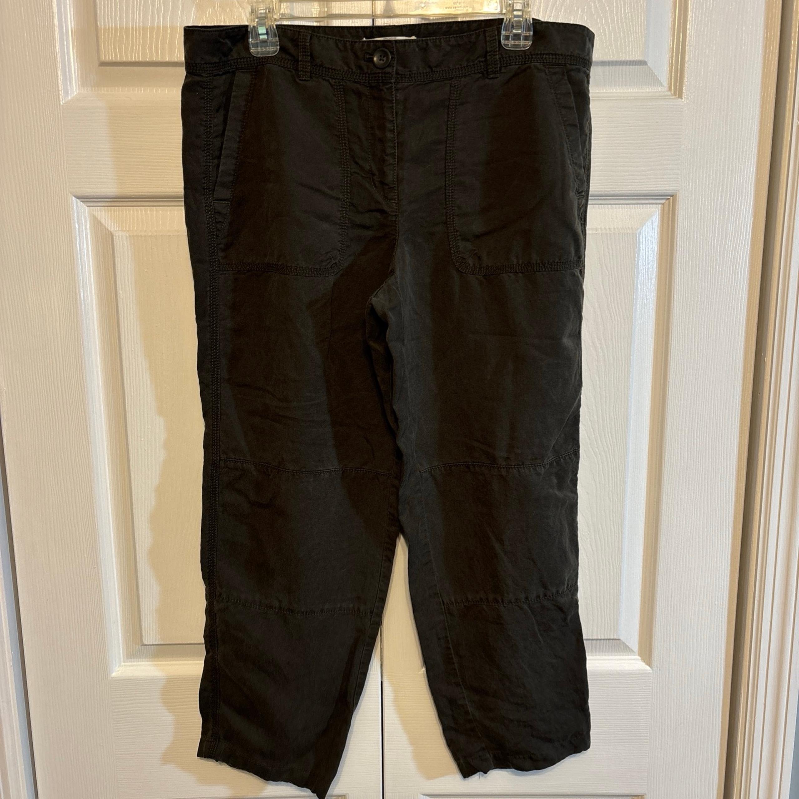 Ann Taylor Loft Women Size 12 High Rise Ankle Pants  Lyocell/Linen