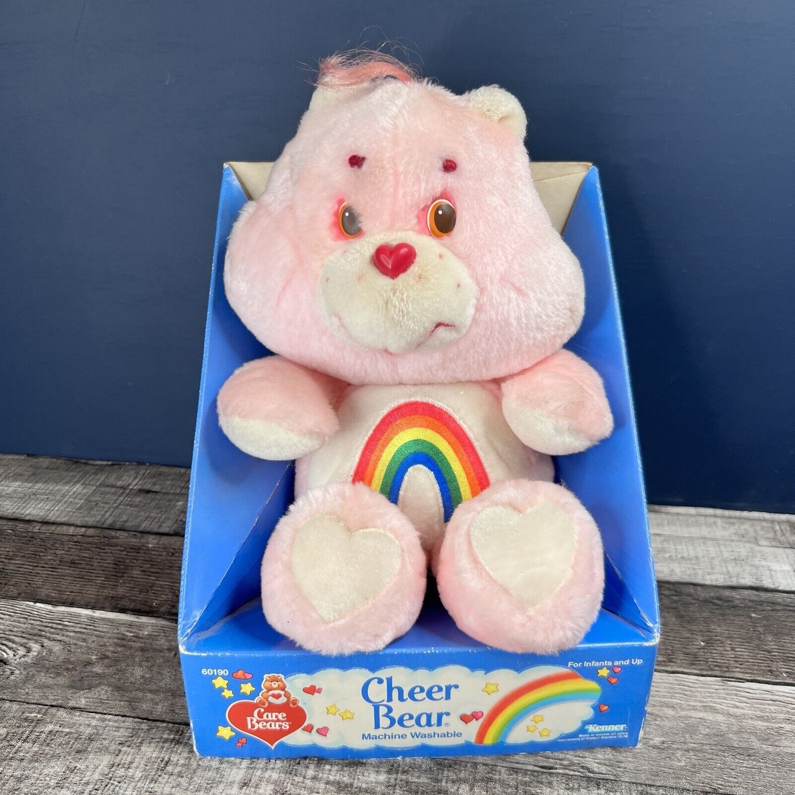 Vintage 1984 Kenner Care Bears Cheer Bear 13 Plush NRFB #60190