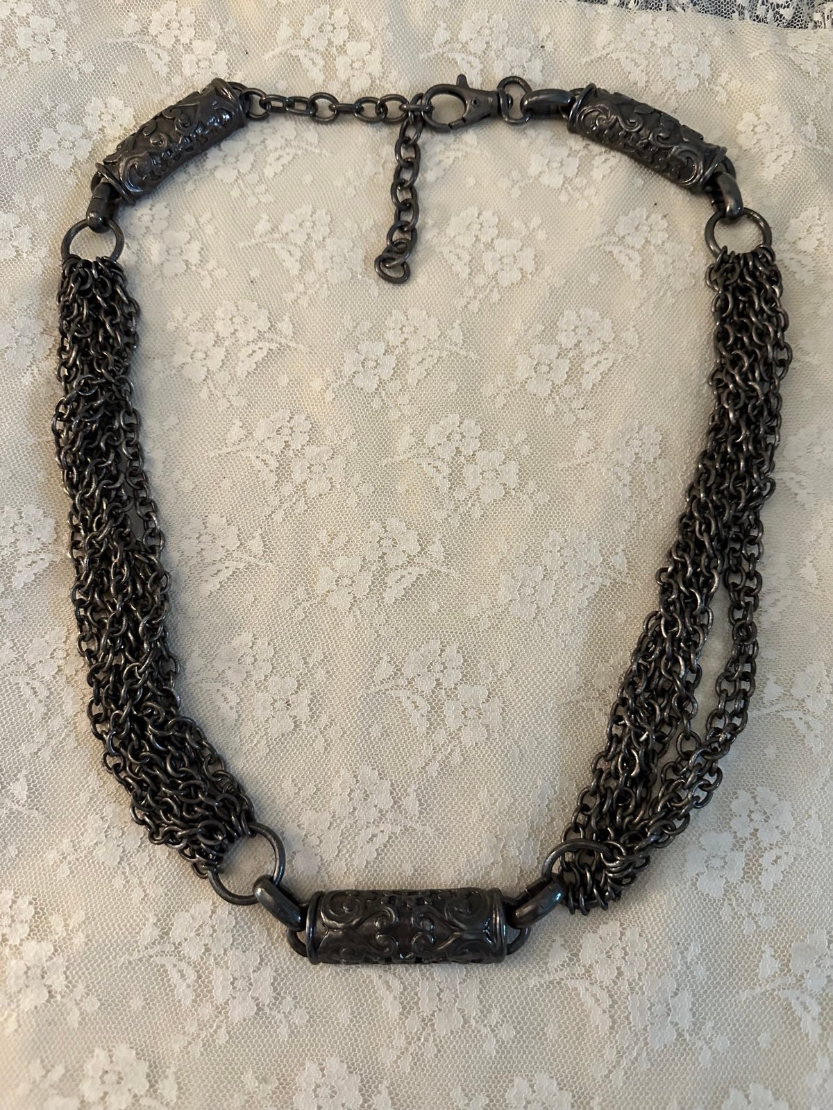 Ornate Bronze Toned Metal Belt 36 inches unbranded
