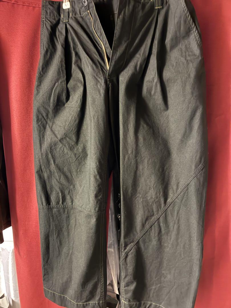 KUON Poland Army Tent Cloth Wide Pants