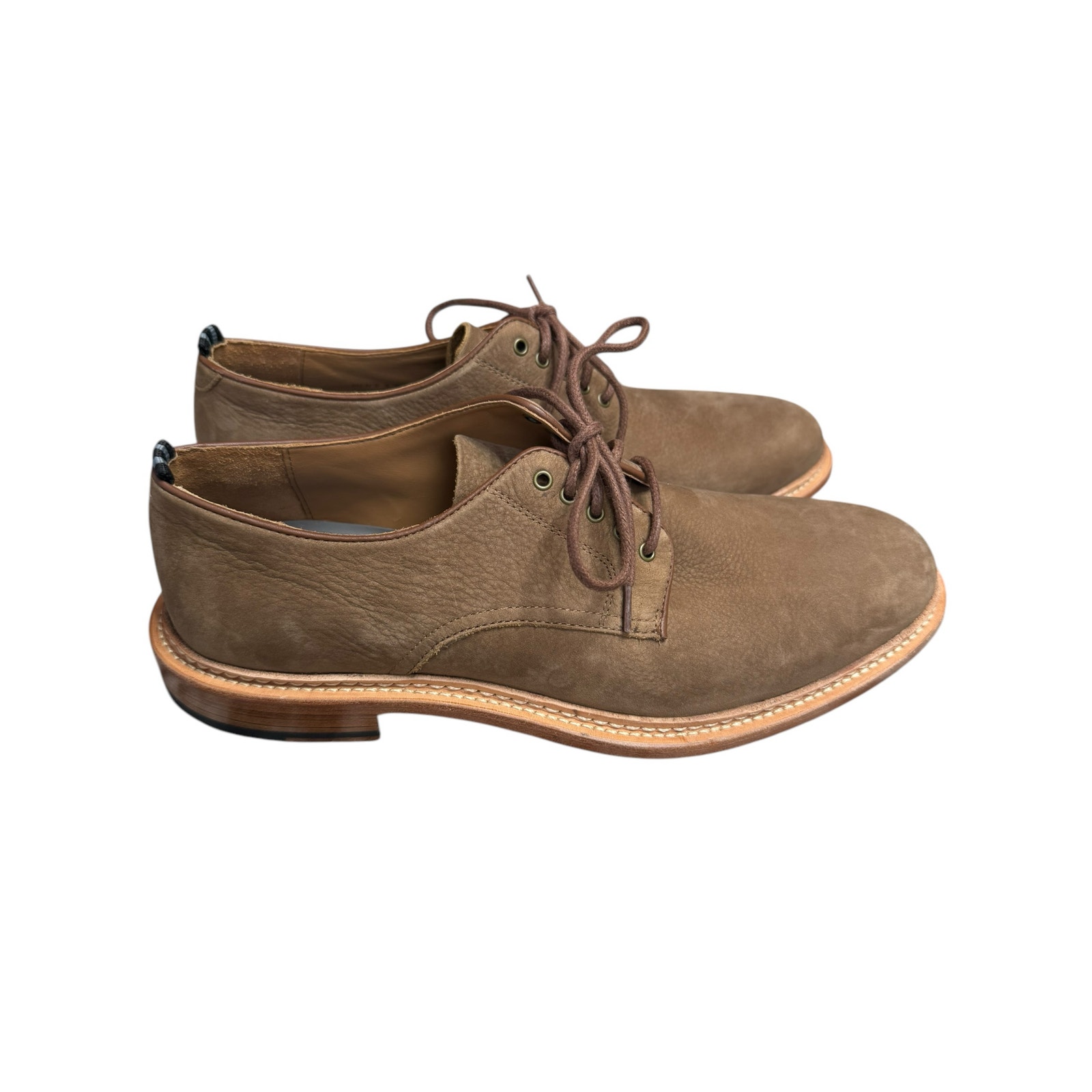 Cole Haan Todd Snyder Oxford Shoes Men 9 Brown Suede Plain Willet Derby