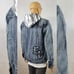 ECKO UNLTD JEAN JACKET MEN CRYSTAL ECKO EMBROIDERED LOGO WITH HOOD AND POCKET S