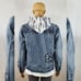 ECKO UNLTD JEAN JACKET MEN CRYSTAL ECKO EMBROIDERED LOGO WITH HOOD AND POCKET S