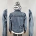 ECKO UNLTD JEAN JACKET MEN CRYSTAL ECKO EMBROIDERED LOGO WITH HOOD AND POCKET S