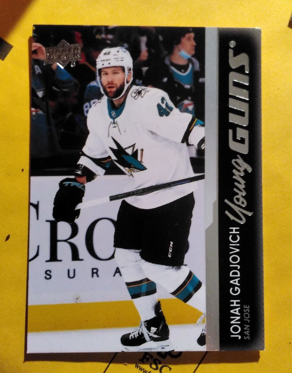Upper Deck Young Guns Johan Gadjovich card