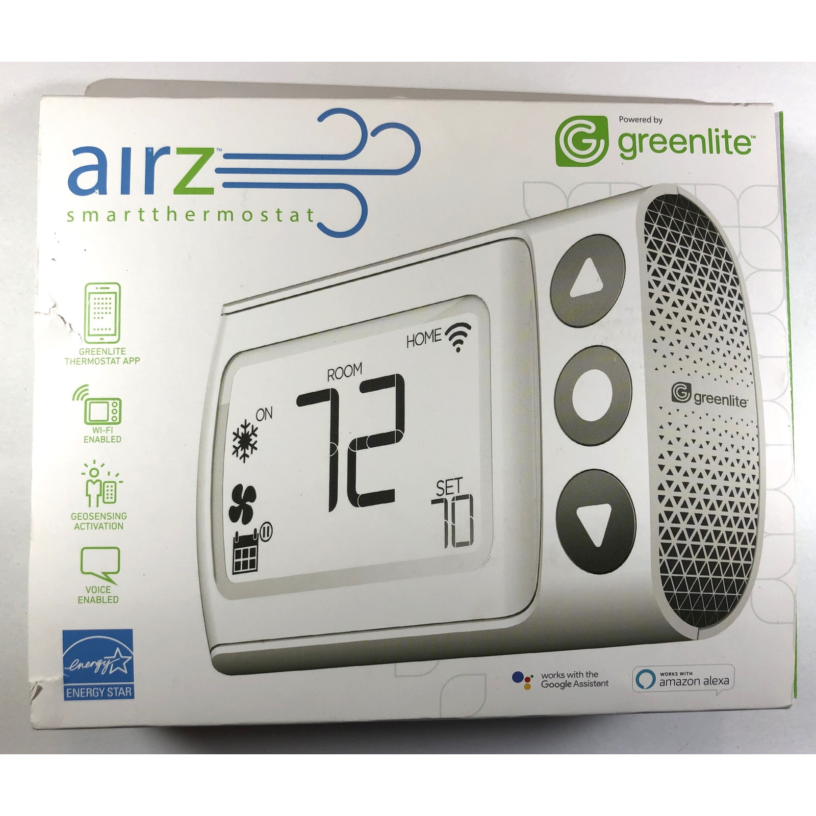 Greenlite Airz Thermostat WiFi Enabled Works with alexa - Brand New vn