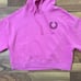 NEW Victoria Secret Pink Jogger Set Hoodie Pant Cropped Shirt Top 2 Piece Medium