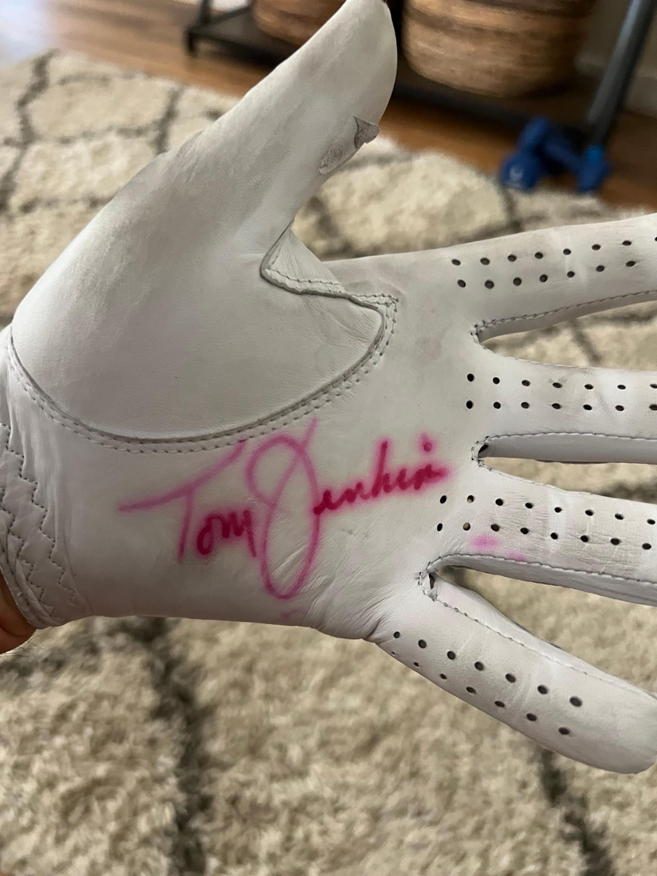 Tom Jenkins Signed Foot Joy Golf Glove.