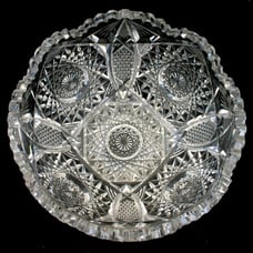Authentic Cut Glass Bowl, home accessories, vintage , collectibles