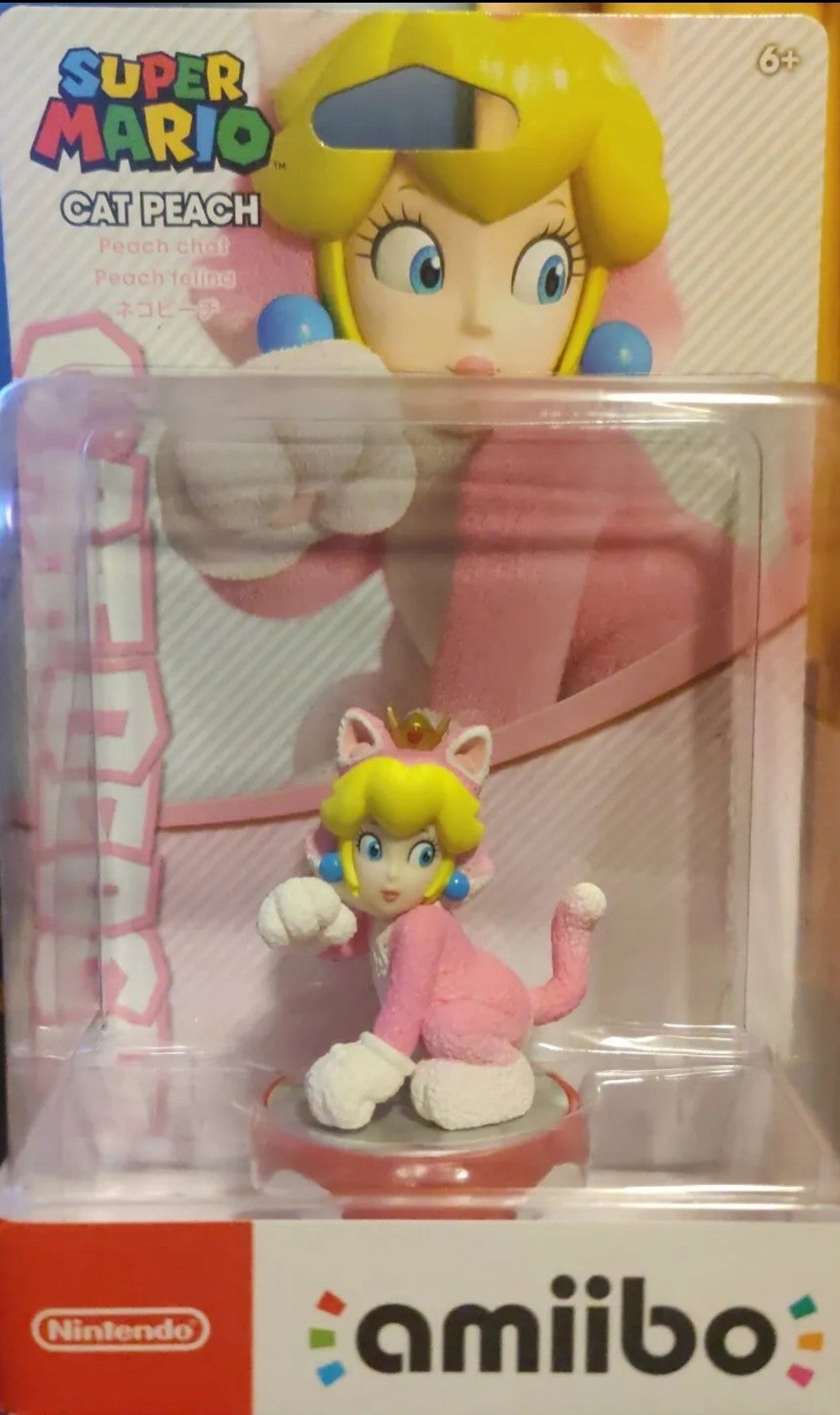 Cat Peach + Cat Mario Amiibo, Super Mario 3D World collectibles, New in Box