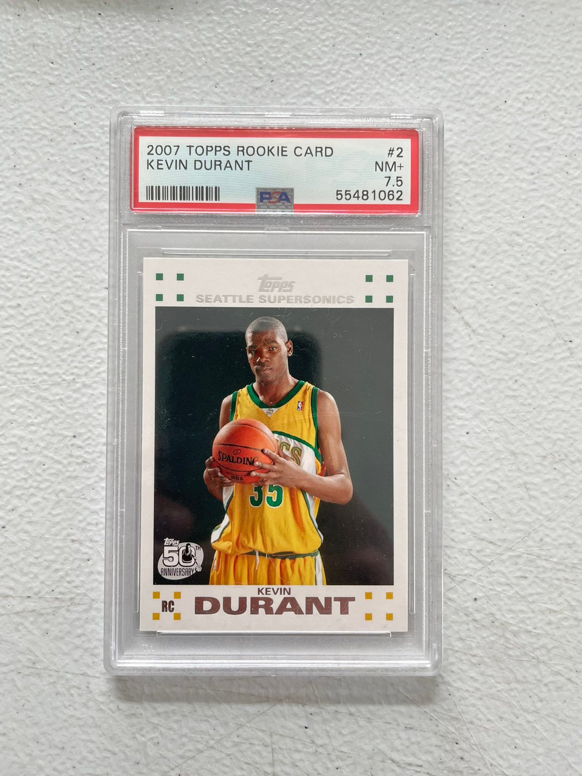 Kevin Durant Rookie Card PSA 7.5
