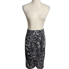 Show Me Your MUMU Black and White Stretch Wrap Style Skirt