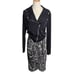 Show Me Your MUMU Black and White Stretch Wrap Style Skirt