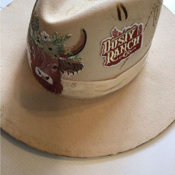 NEW ! RARE Upcycled Lack of Color X Ruxpinsrags Cream Benson Rancher