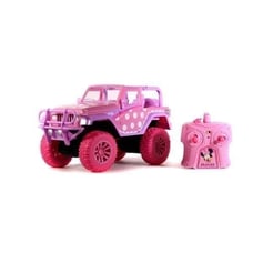 Jada Toys Disney Junior 1:16 Minnie Mouse Jeep Wrangler Remote Control Car, 2.4