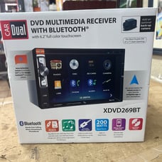 Dual Electronics XDVD269BT 6.2 inch Multimedia Touch Screen Car Stereo Receiver