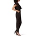 Yumi Kim Women's One Shoulder Cascade Jumpsuit in Black Large MSRP 218