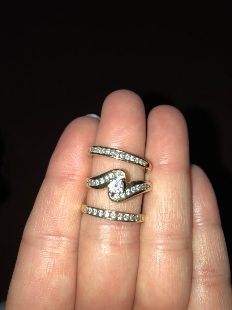 engagement/wedding band set