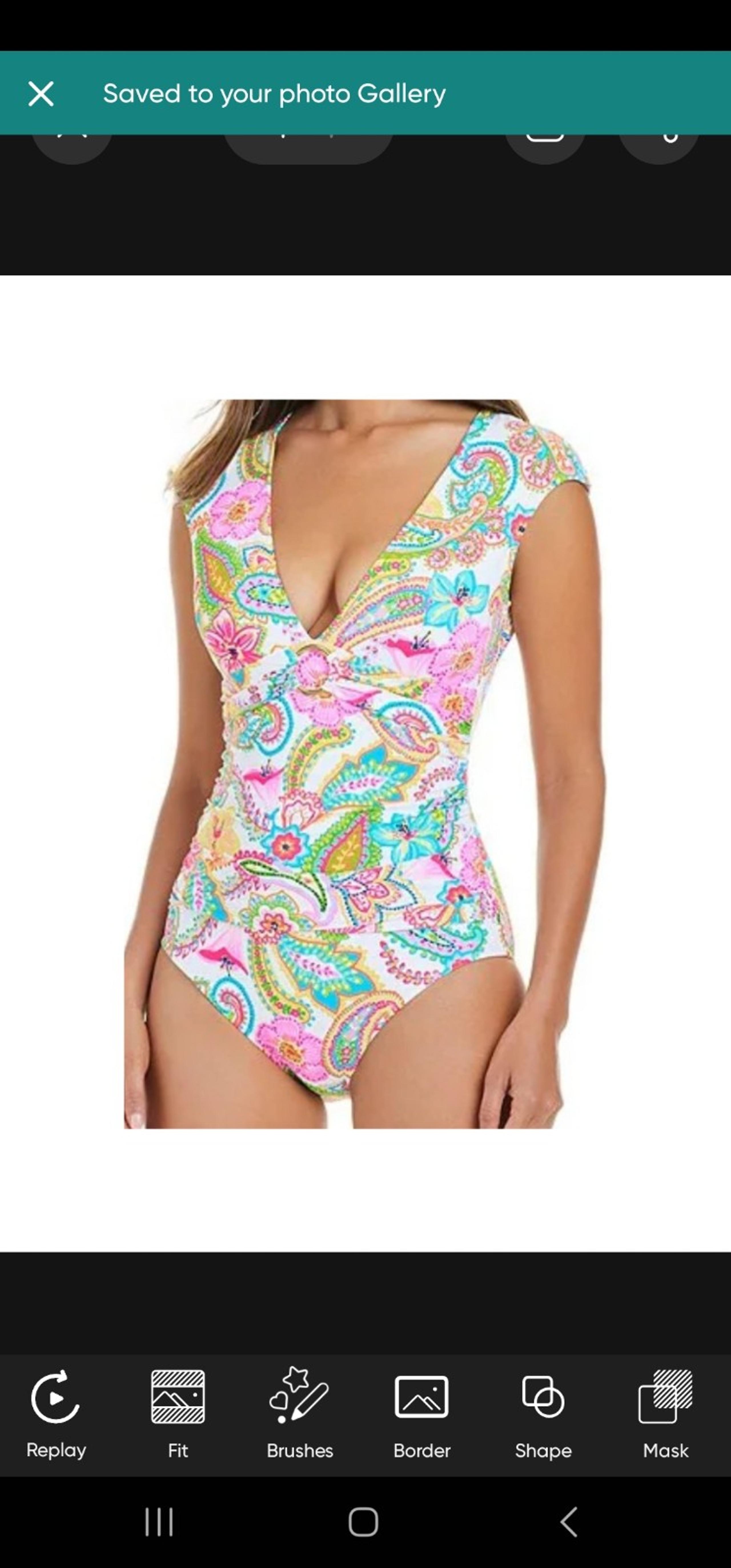 Bleu Rod Beattie Paisley One Piece Swimsuit