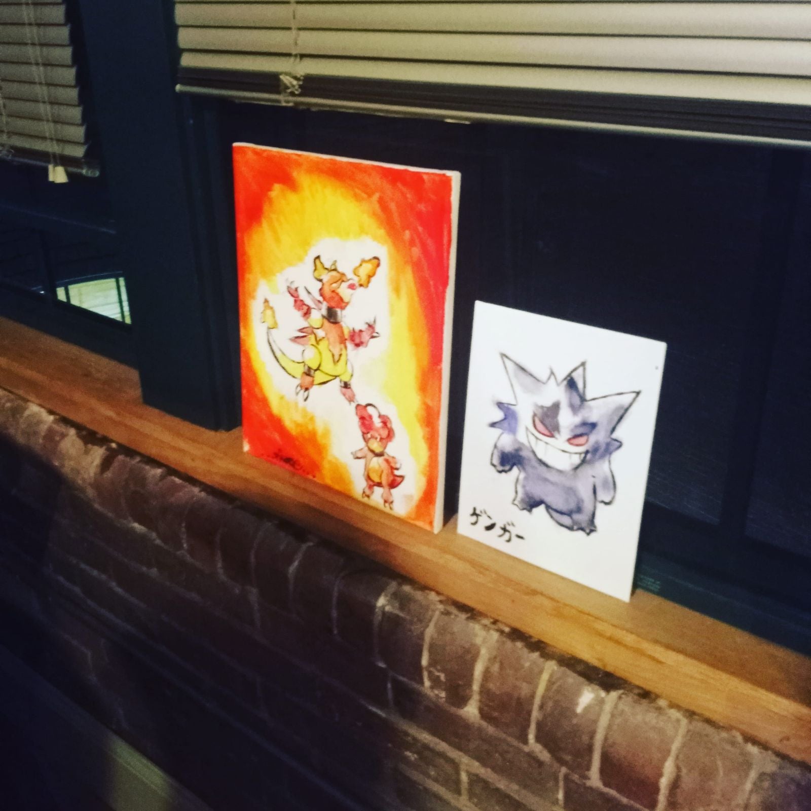 Magmar x Magby painting/ Gengar