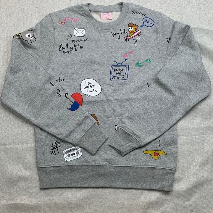 Bloomie's X but Like Maybe? Unisex Doodle Sweatshirt - 100% Exclusive Size XS