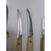 Lot Of 5 Vtg Old Homestead Kitchen Knives With Wood Handles Japan