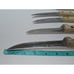 Lot Of 5 Vtg Old Homestead Kitchen Knives With Wood Handles Japan