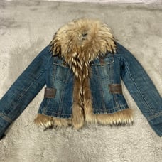 EPOCA Denim Jacket with Fur