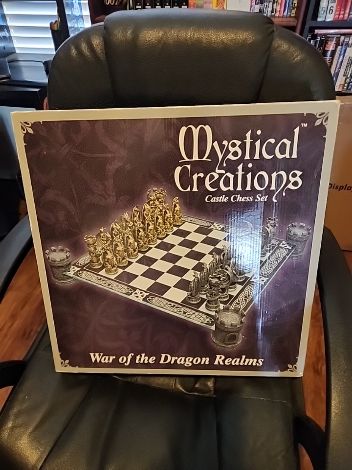 Mystical Creations-Castle Chess Set-War of the Dragon Realms Used W/Box