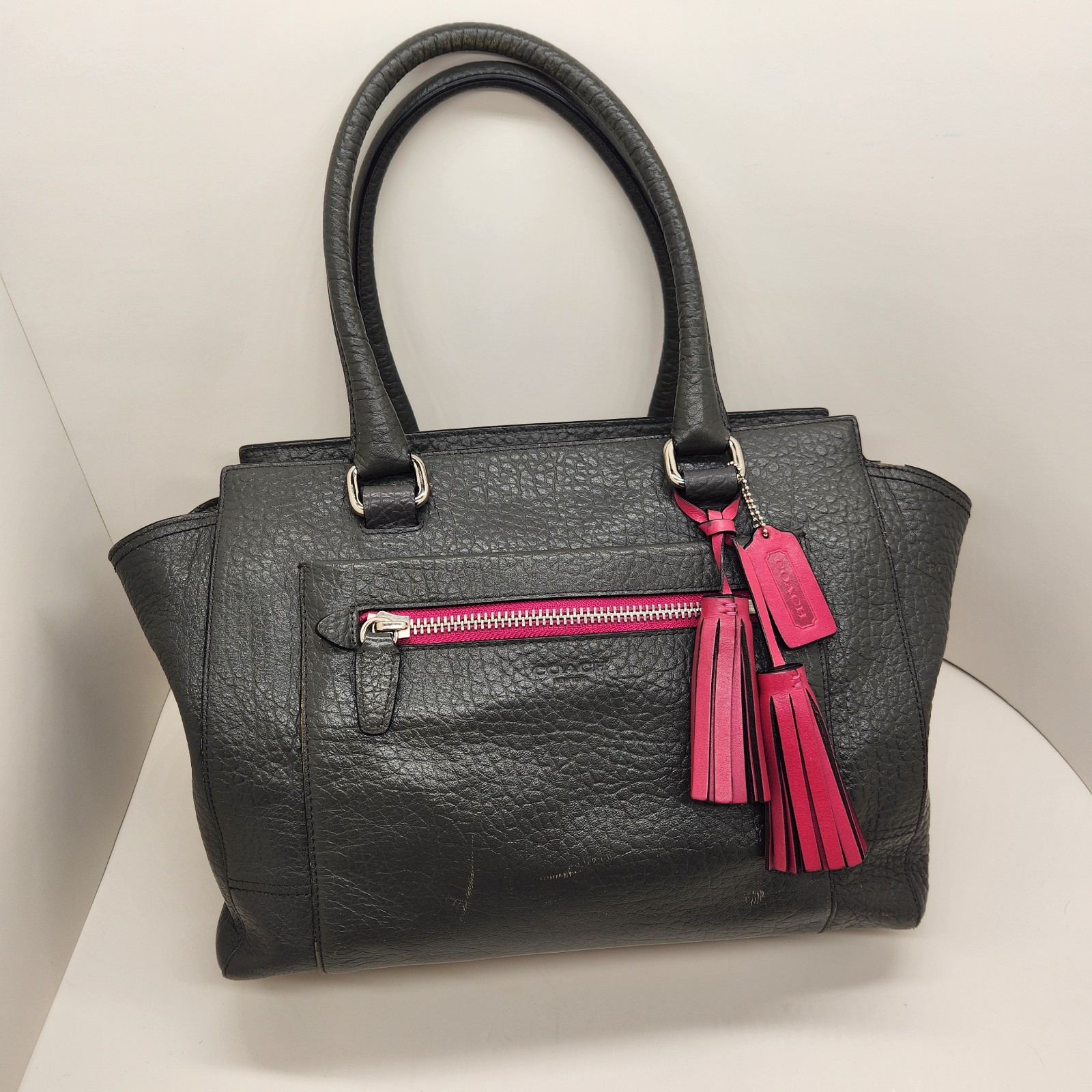 Coach Legacy Raffia Satchel Pocket Bag