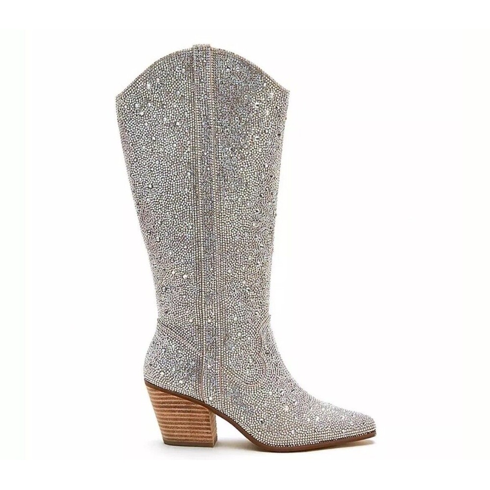 Matisse Anthropologie Nashville Rhinestone Cowgirl Boots Size 10 Eras Glam