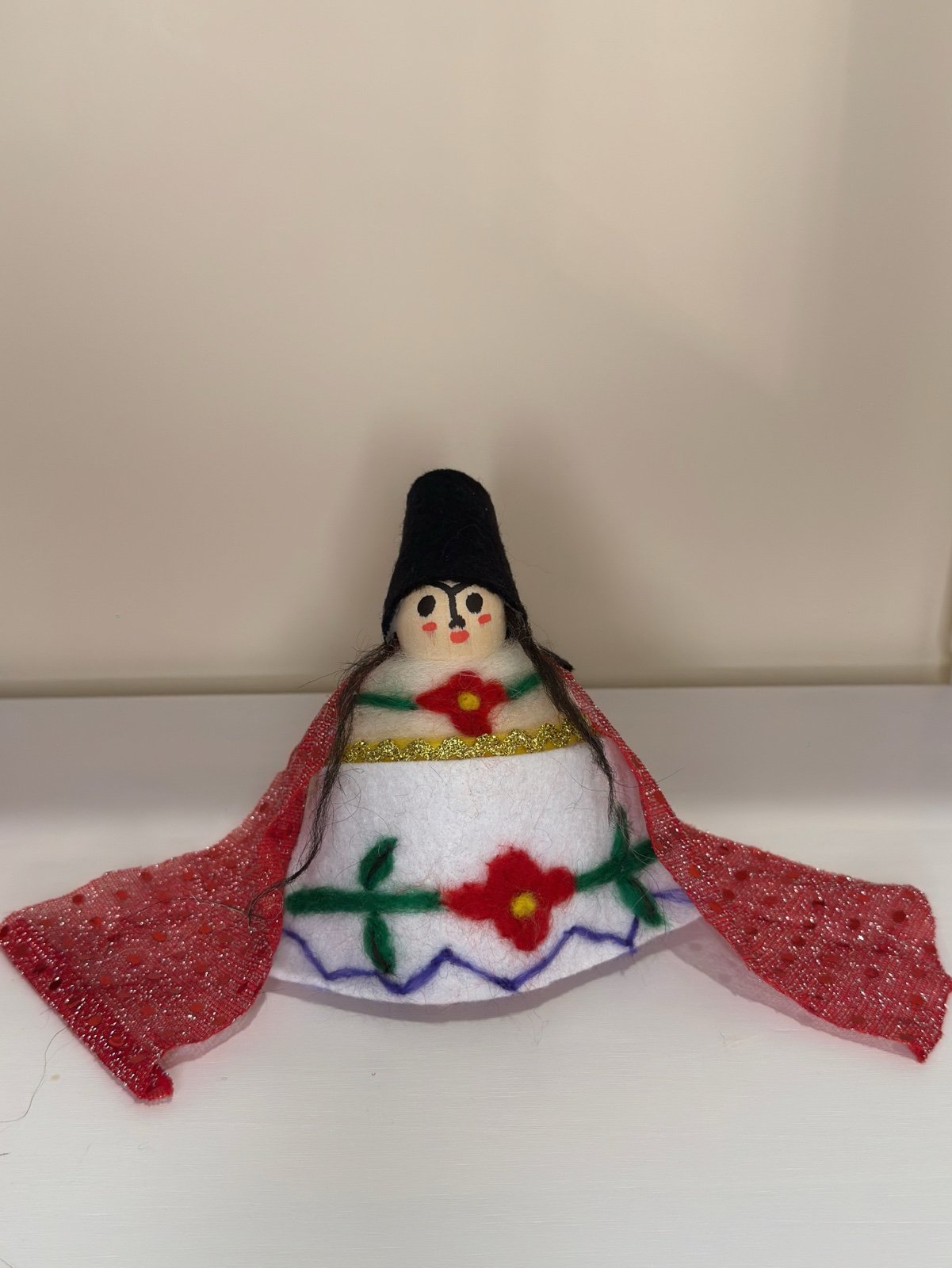 handmade doll needle felted Icelandic wool