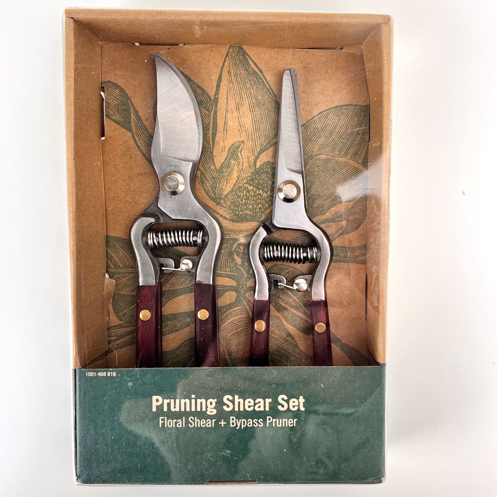 Garden Pruning Shear Set 8 Floral Shear, 8 Bypass Pruner 2pack