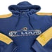Vintage NFL St Louis Rams Hooded Fleece Blue Sweatshirt Mens Size Medium