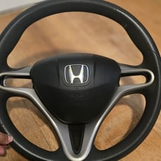 2008 Honda Civic Airbag Driver and Steering Wheel Black