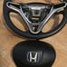 2008 Honda Civic Airbag Driver and Steering Wheel Black