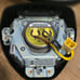 2008 Honda Civic Airbag Driver and Steering Wheel Black