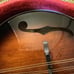 The Loar Vintage Sunburst mandolin and case