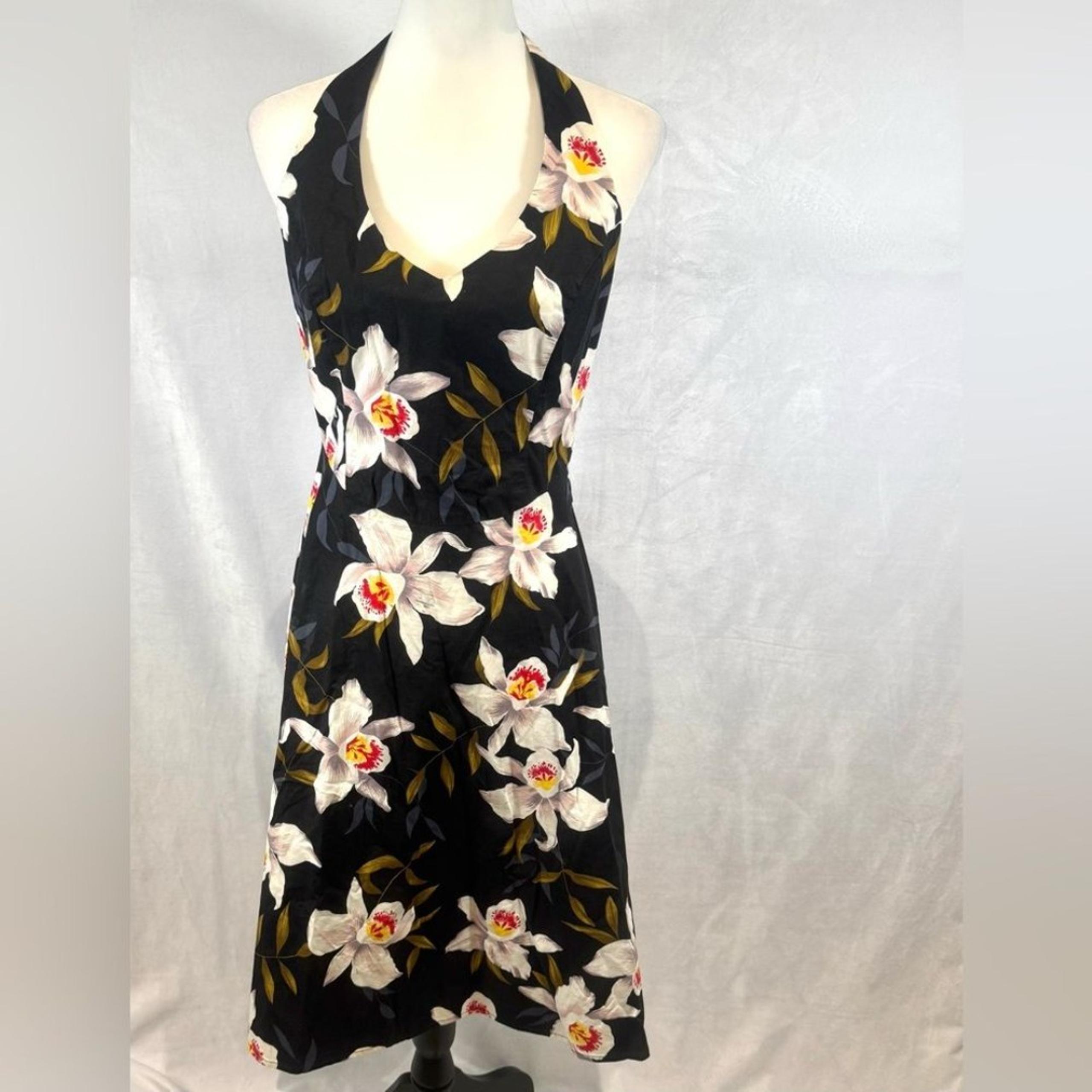 Gorgeous Vintage Jonathan Martin Pin Up Style Hawaiian Halter dress