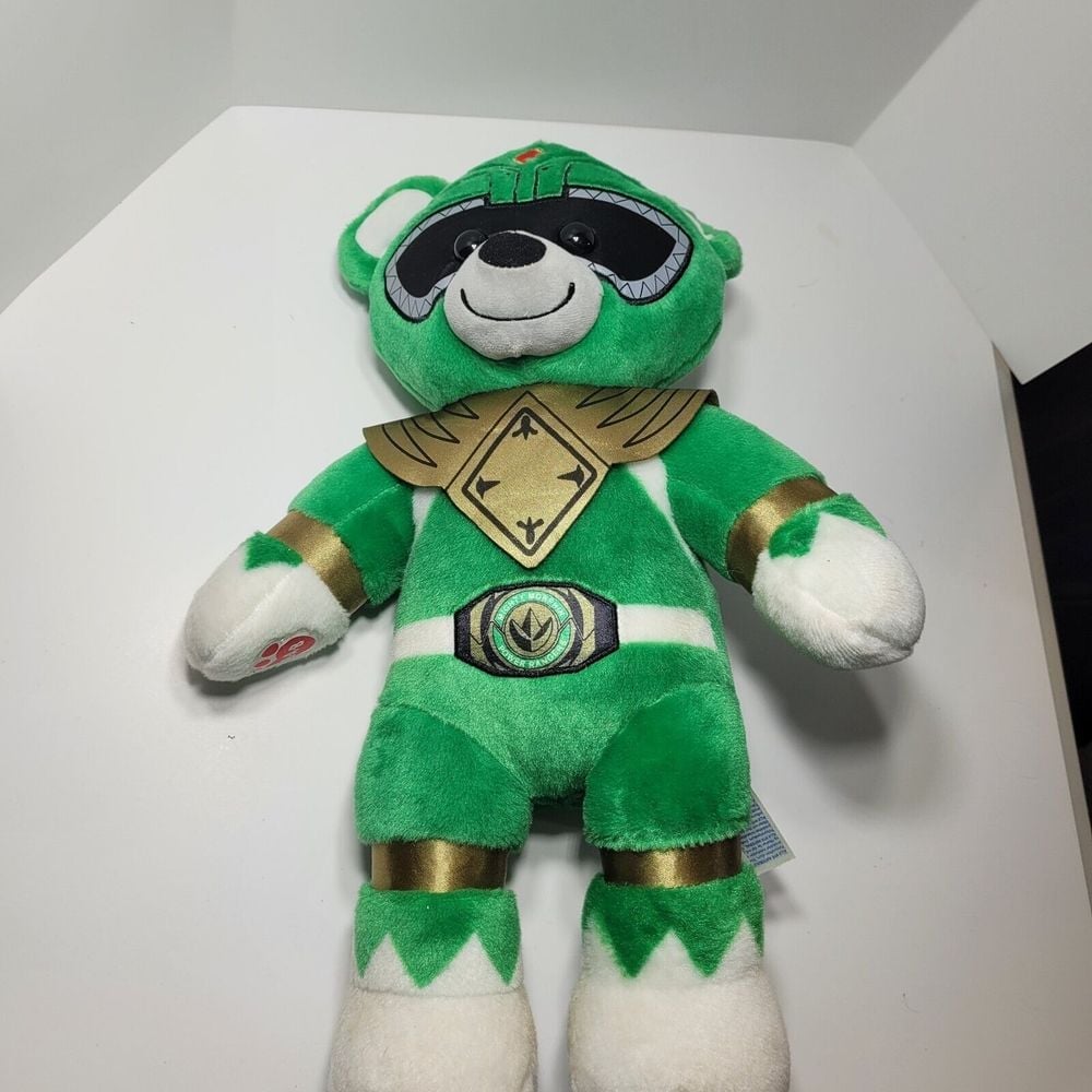 Build A Bear Mighty Morphin Power Rangers 25th Green Ranger Plush BaB Retired