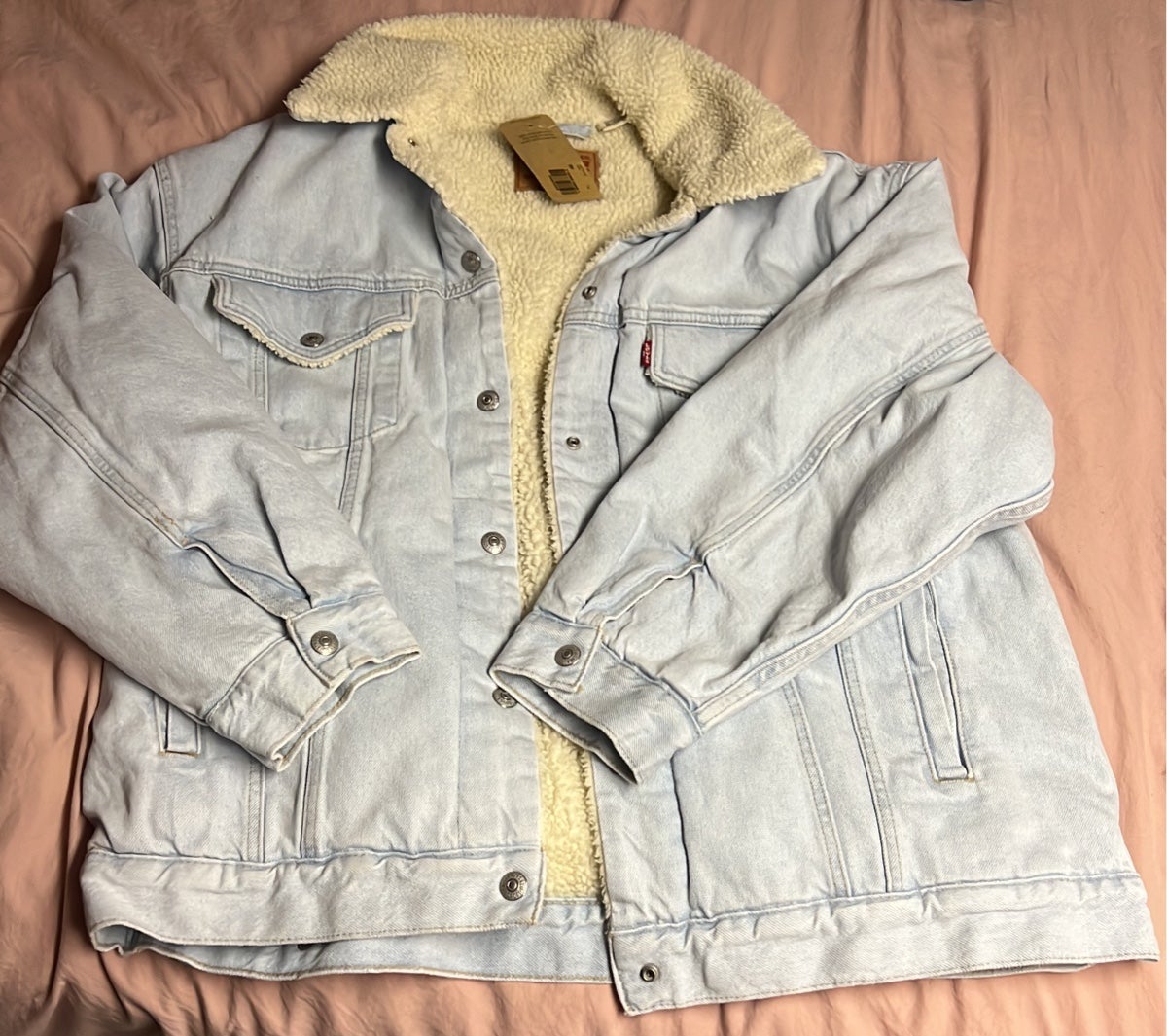XL Women's Levi's Baggy Trucker Sherpa Jacket