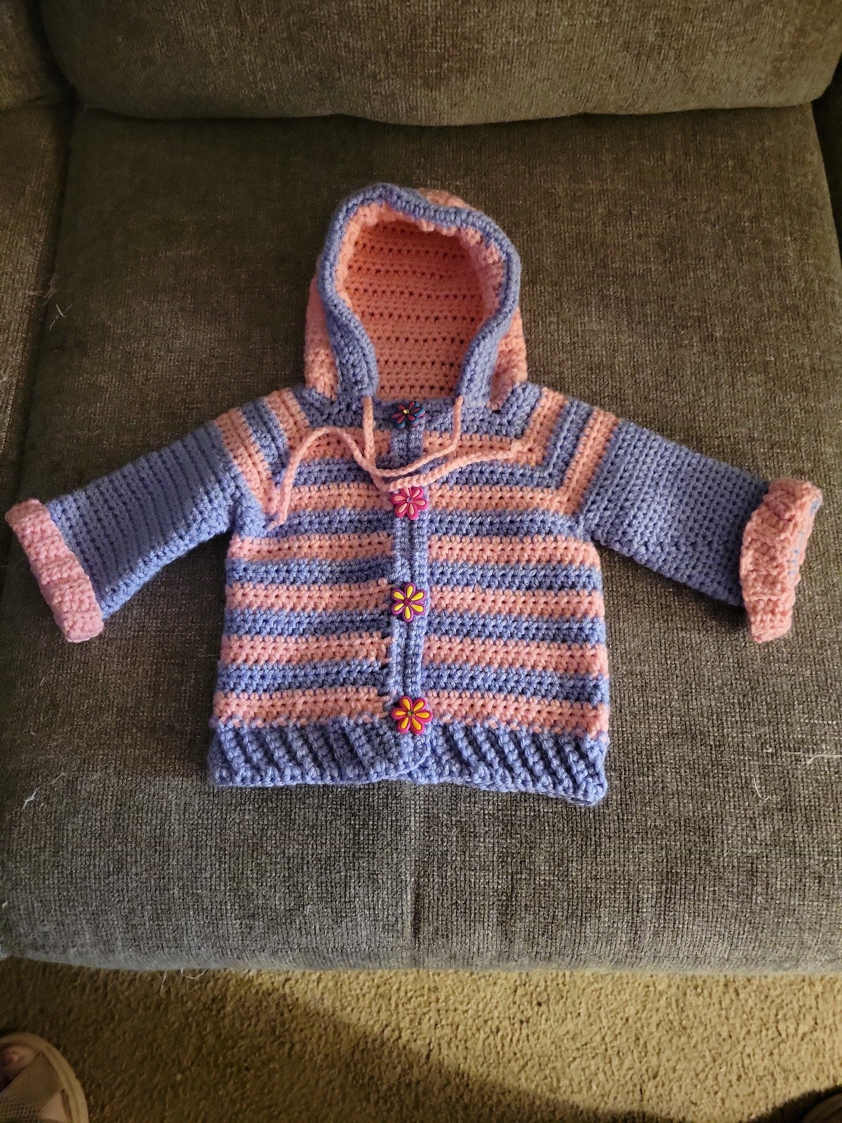 0-3 Cardigan with hood